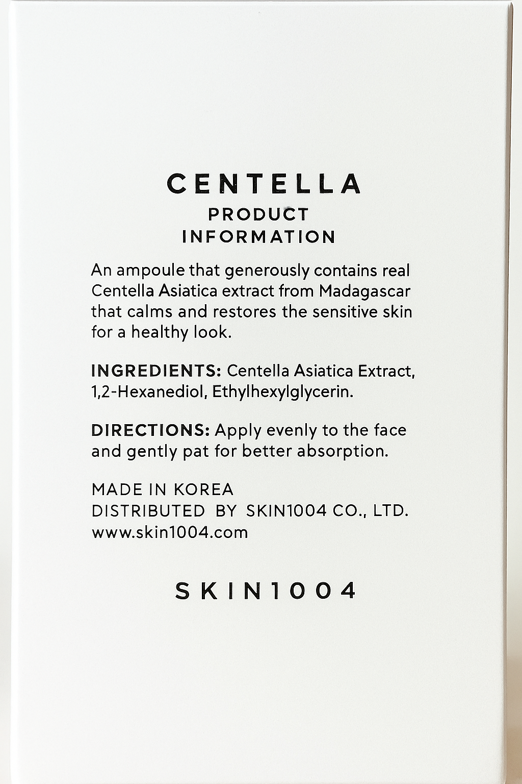 Sérum reparador y calmante / SKIN1004 Madagascar Centella Ampoule