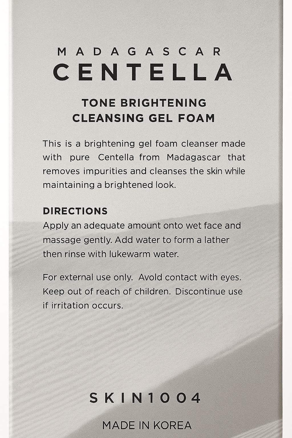 Limpiador Facial Iluminador - SKIN1004 Centella Cleansing Gel Foam